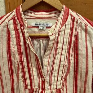 Clare v x Steven Alan popover linen top